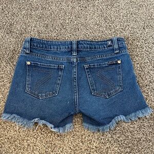 Girls 7 For All Man Kind Denim Shorts